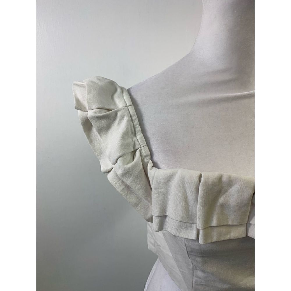 By The Way Revolve Lana Ivory Ruffled Top Size S - Picture 7 of 10